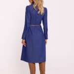 Robe Chemise Cintree Manches Longues 4