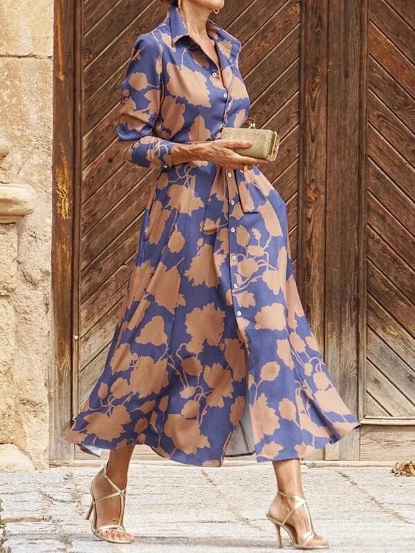 Robe Chemise Midi Fleurie