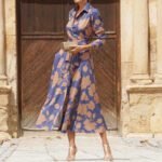 Robe Chemise Midi Fleurie Multicouleur S
