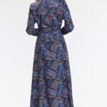 Robe Chemise Midi Manche Longue Casual 6