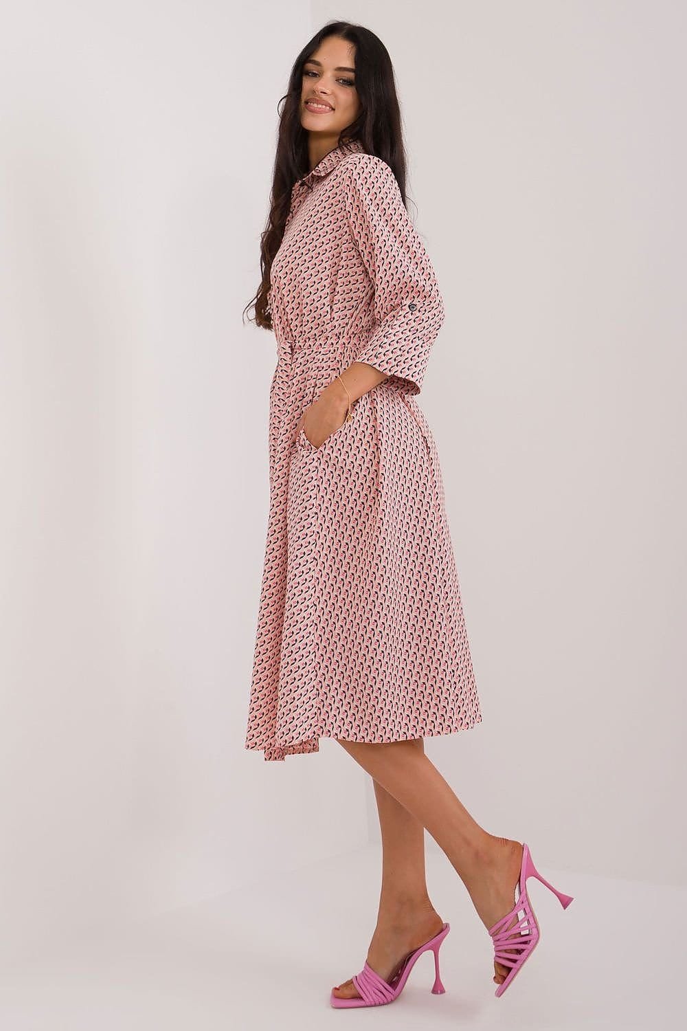Robe Chemise Midi Manches Longues 10