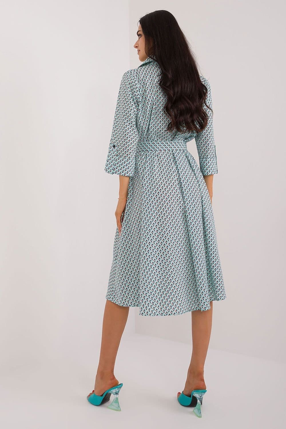 Robe Chemise Midi Manches Longues 12