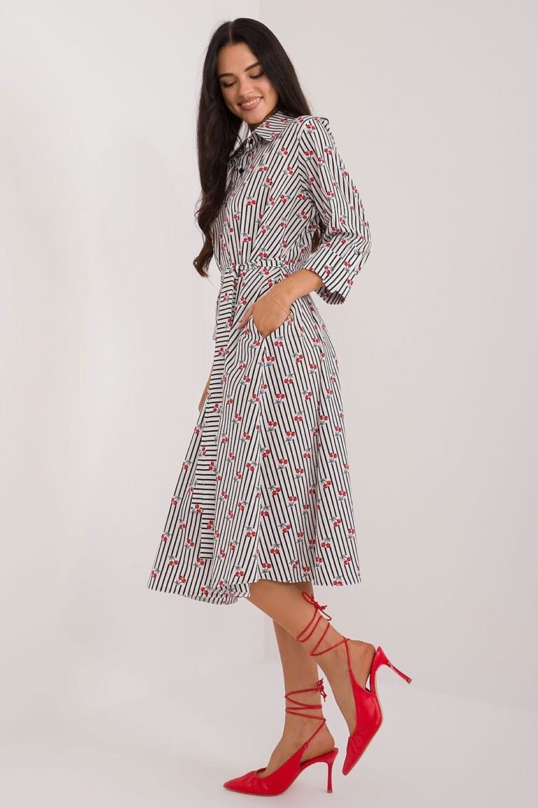 Robe Chemise Midi Manches Longues 3