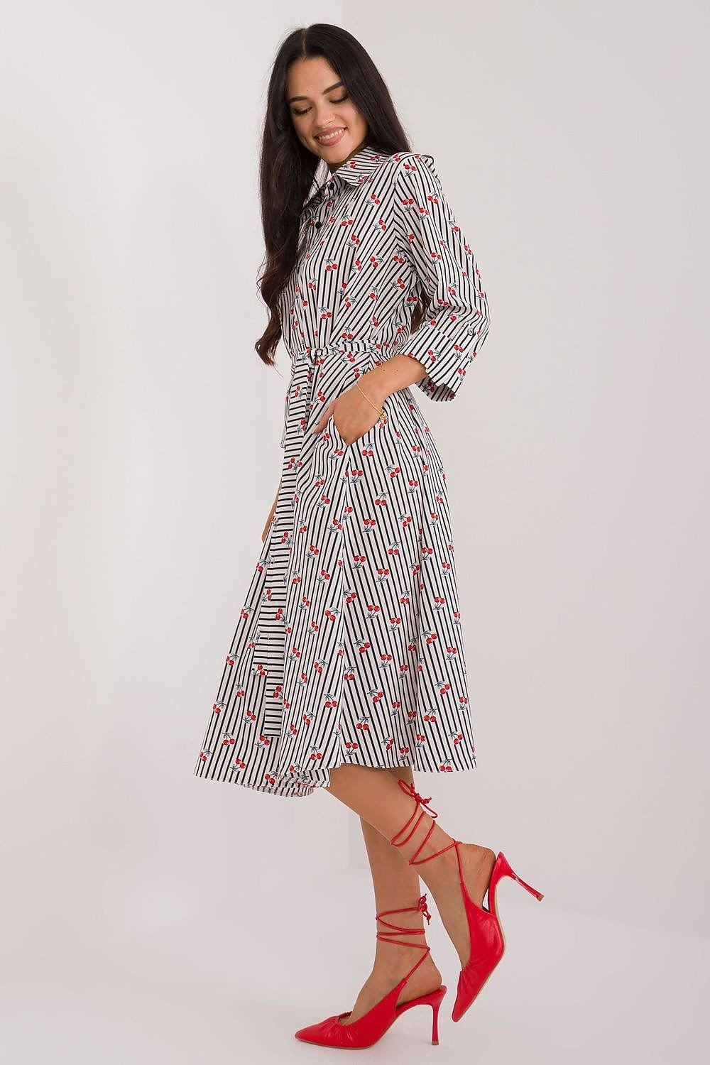 Robe Chemise Midi Manches Longues 3