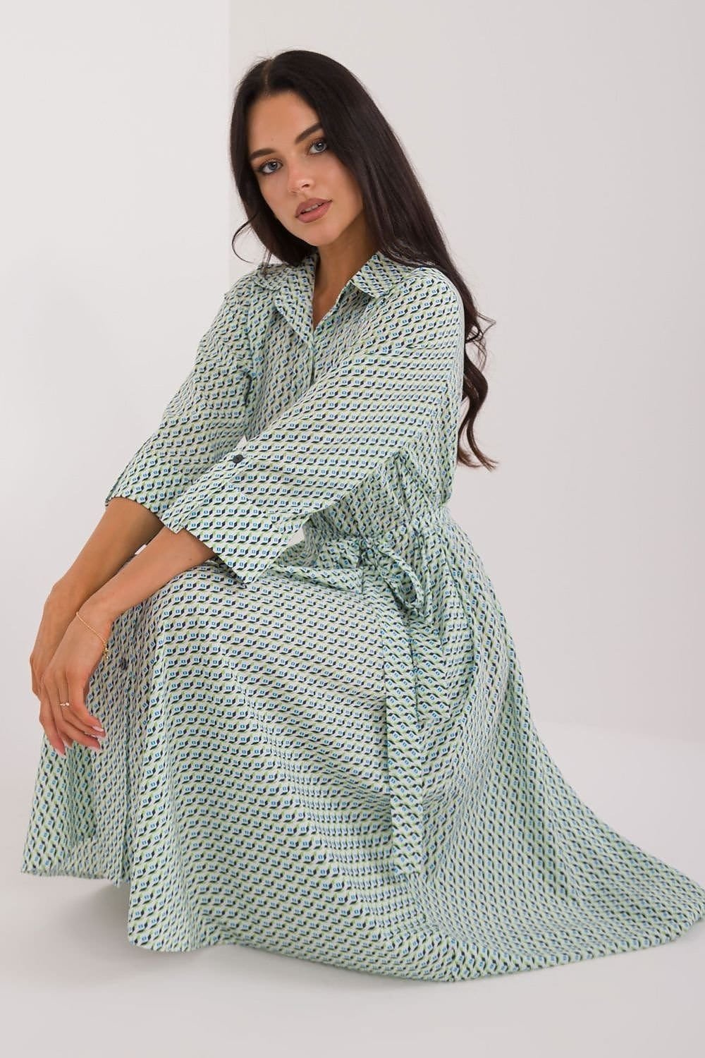 Robe Chemise Midi Manches Longues 5