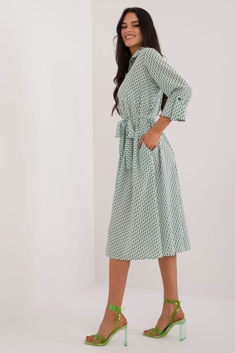 Robe Chemise Midi Manches Longues 7