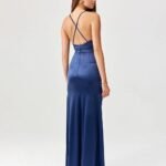 Robe Chic Bleue Foncee Longue 2
