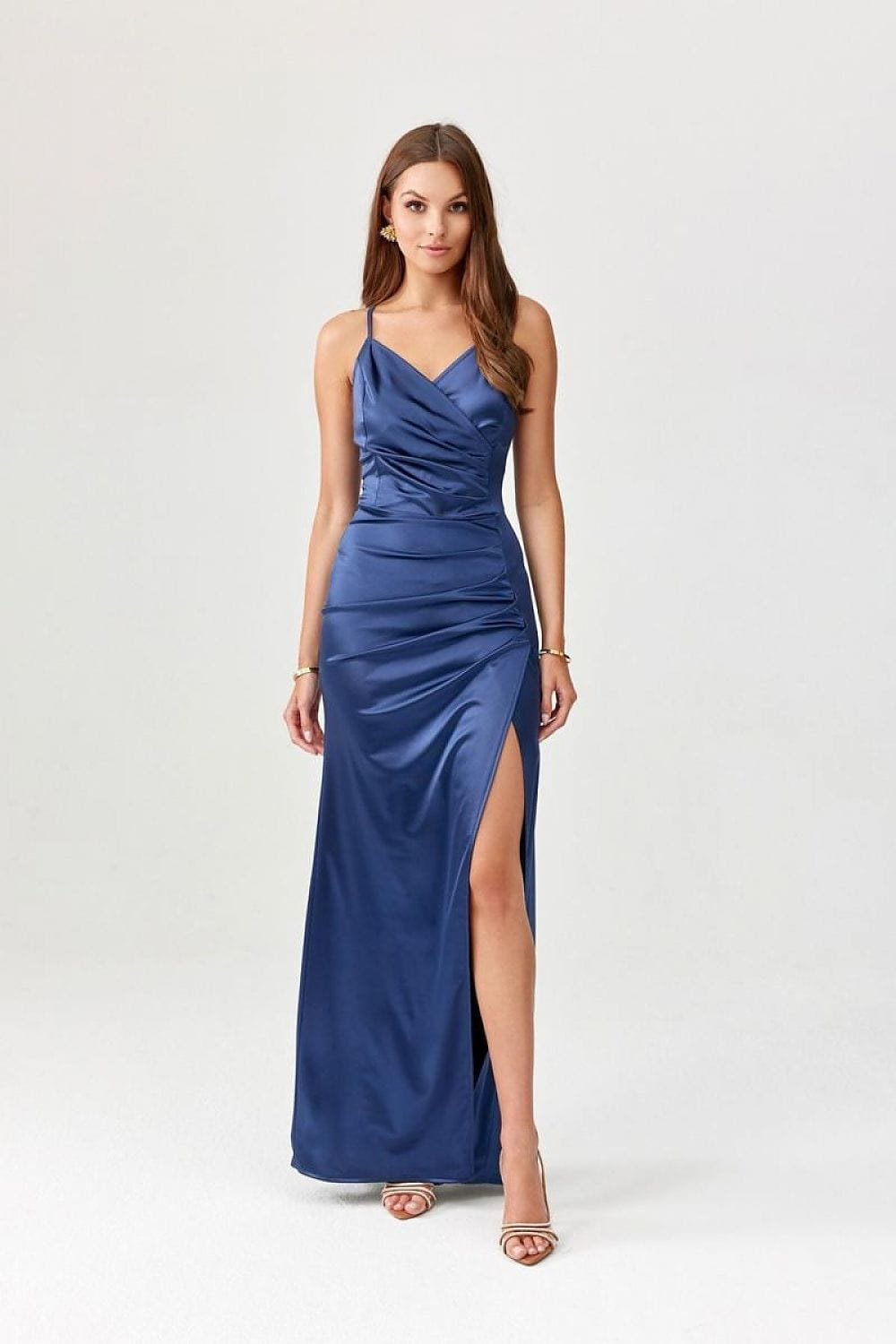 Robe Chic Bleue Foncee Longue