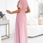 Robe Chic Rose Longue Fluide