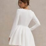 Robe Cocktail Blanche Chic Et Classe 2