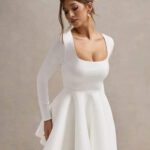 Robe Cocktail Blanche Chic Et Classe 3