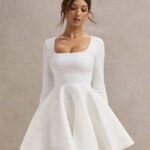 Robe Cocktail Blanche Chic Et Classe S