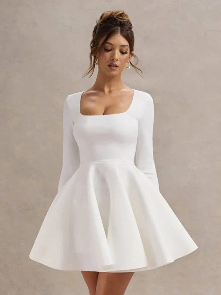 Robe Cocktail Blanche Chic Et Classe S