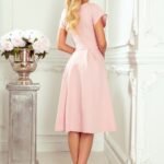 Robe Cocktail Rose Courte Chic