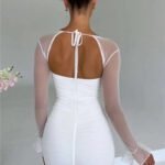 Robe Courte Avec Manches Transparentes 4