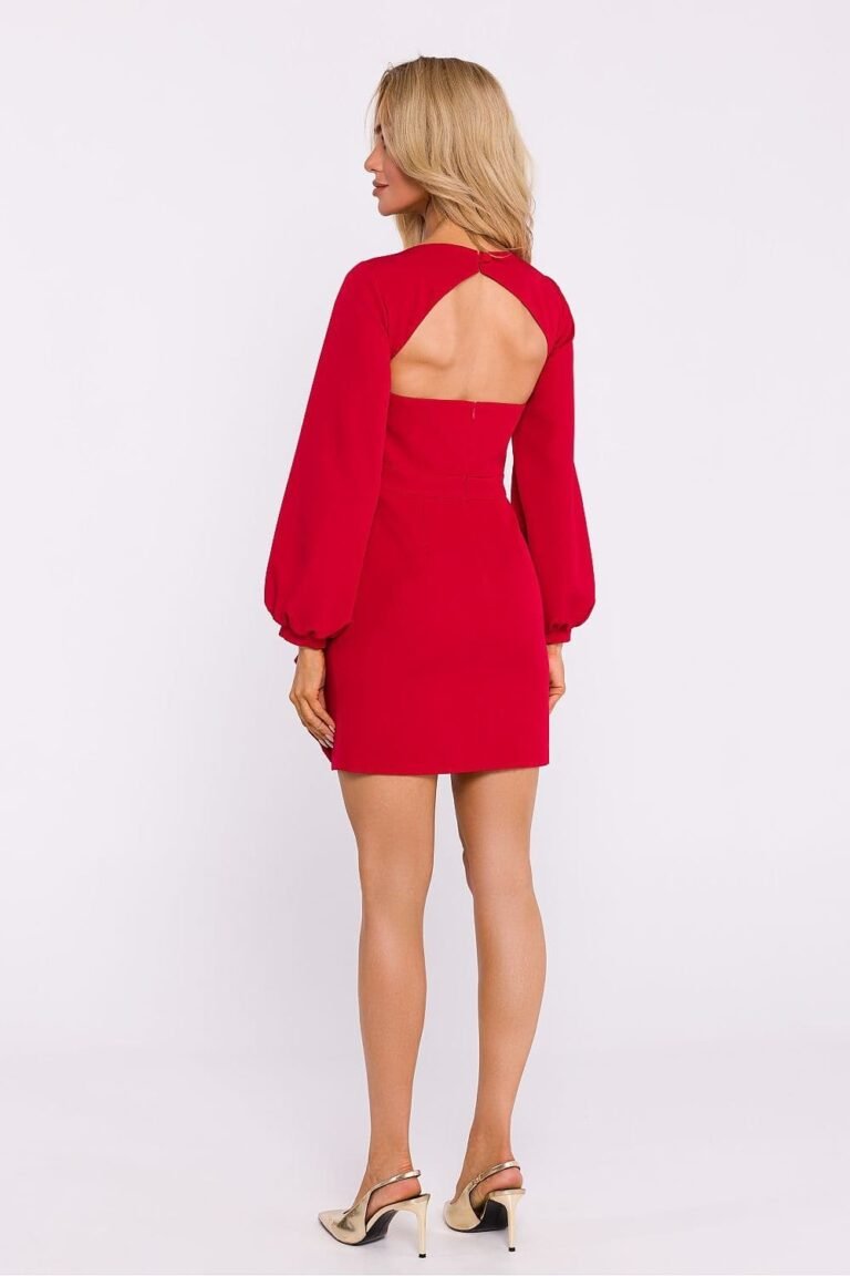 Robe Courte Dos Nu Manche Longue 12