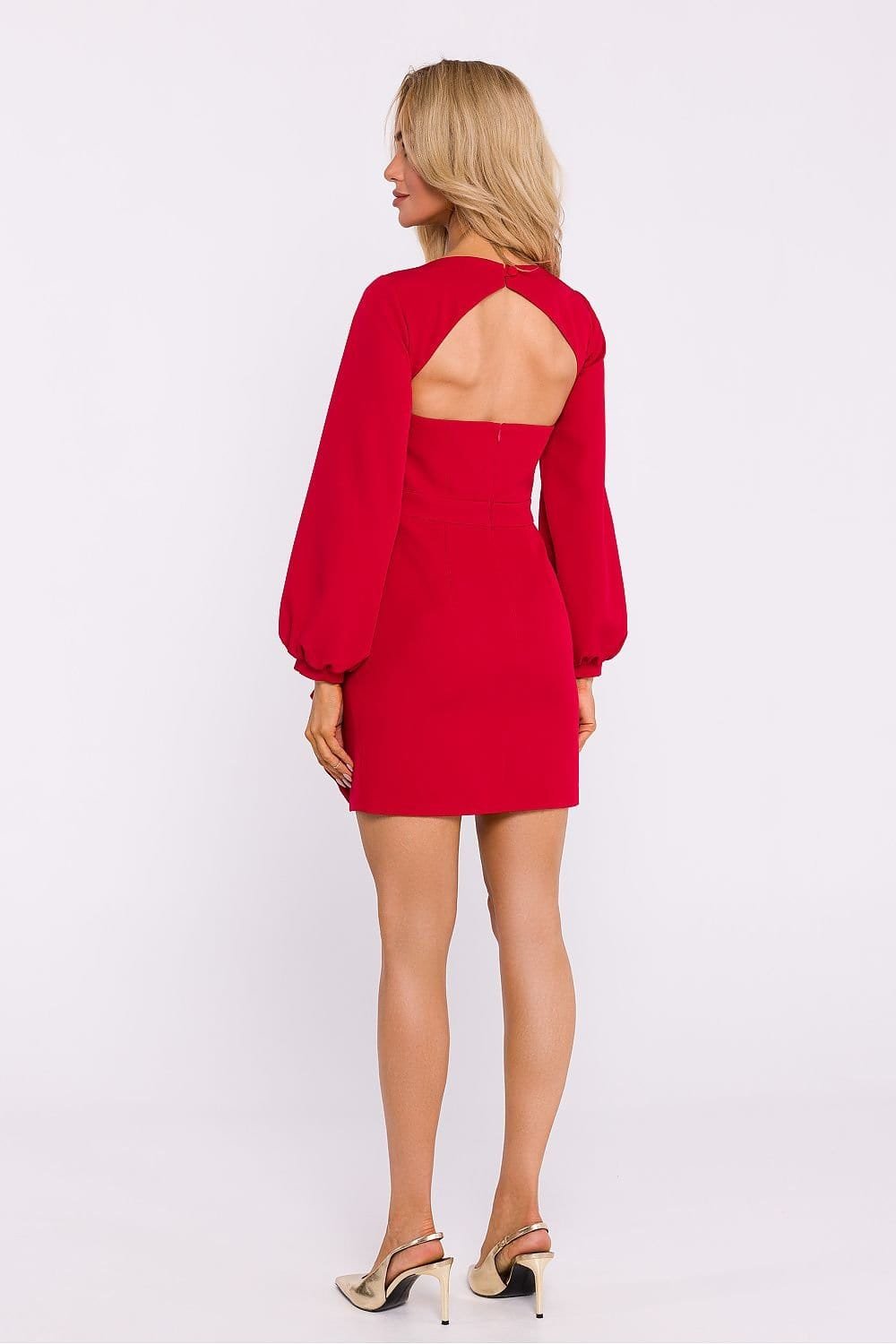 Robe Courte Dos Nu Manche Longue 12