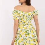 Robe Courte Ete Fleurie Epaules Denudees 2