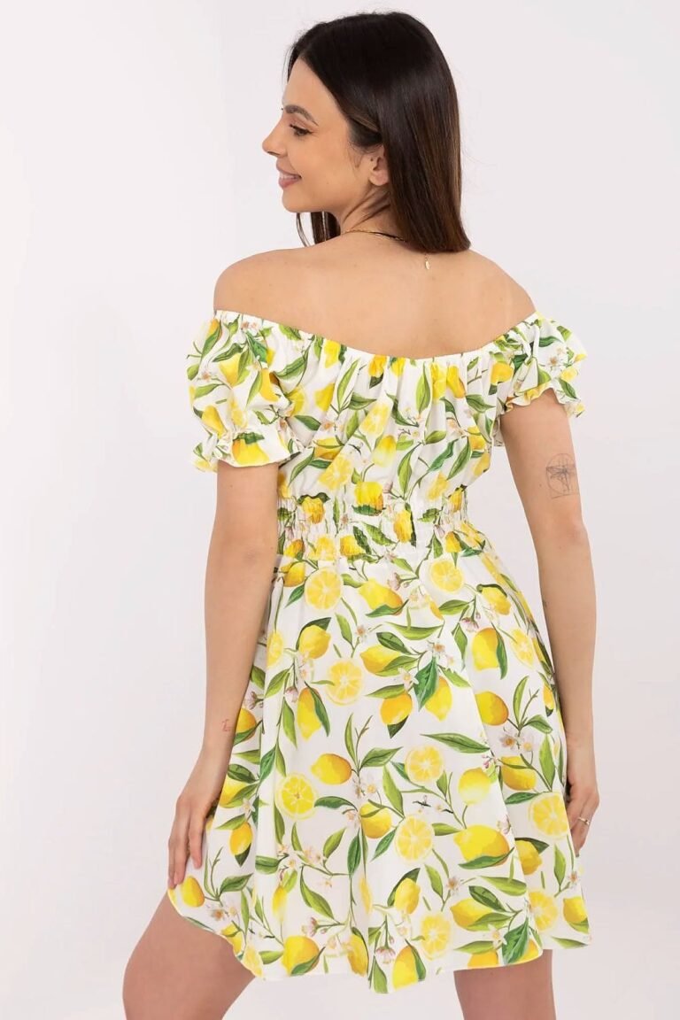 Robe Courte Ete Fleurie Epaules Denudees 2