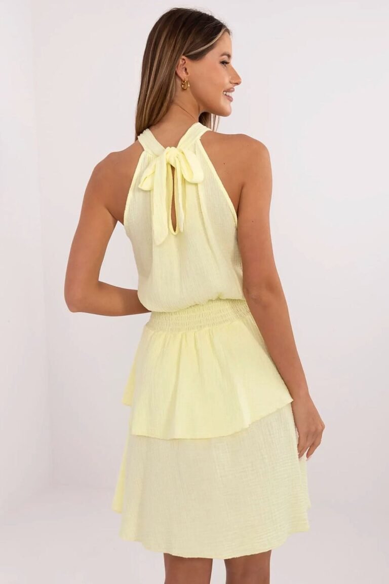 Robe Courte Ete Trapeze Sans Manches 2
