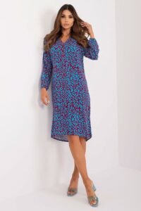Robe Courte Multicolore Manches Longues Multicouleur S