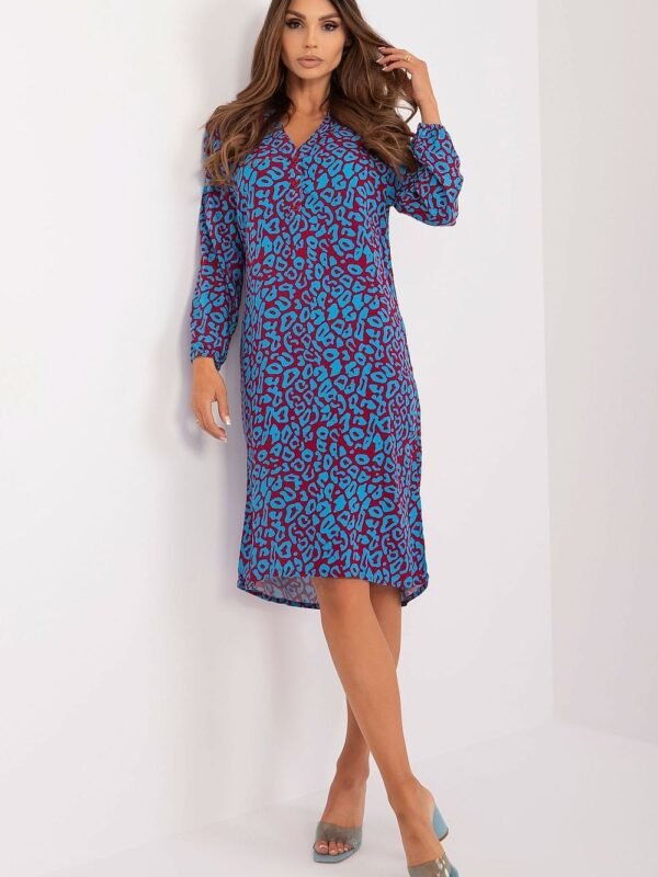 Robe Courte Multicolore Manches Longues Multicouleur S