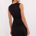 Robe Courte Noire En Dentelle Chic