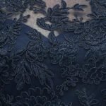 Robe De Bal Bleue Longue En Dentelle 2