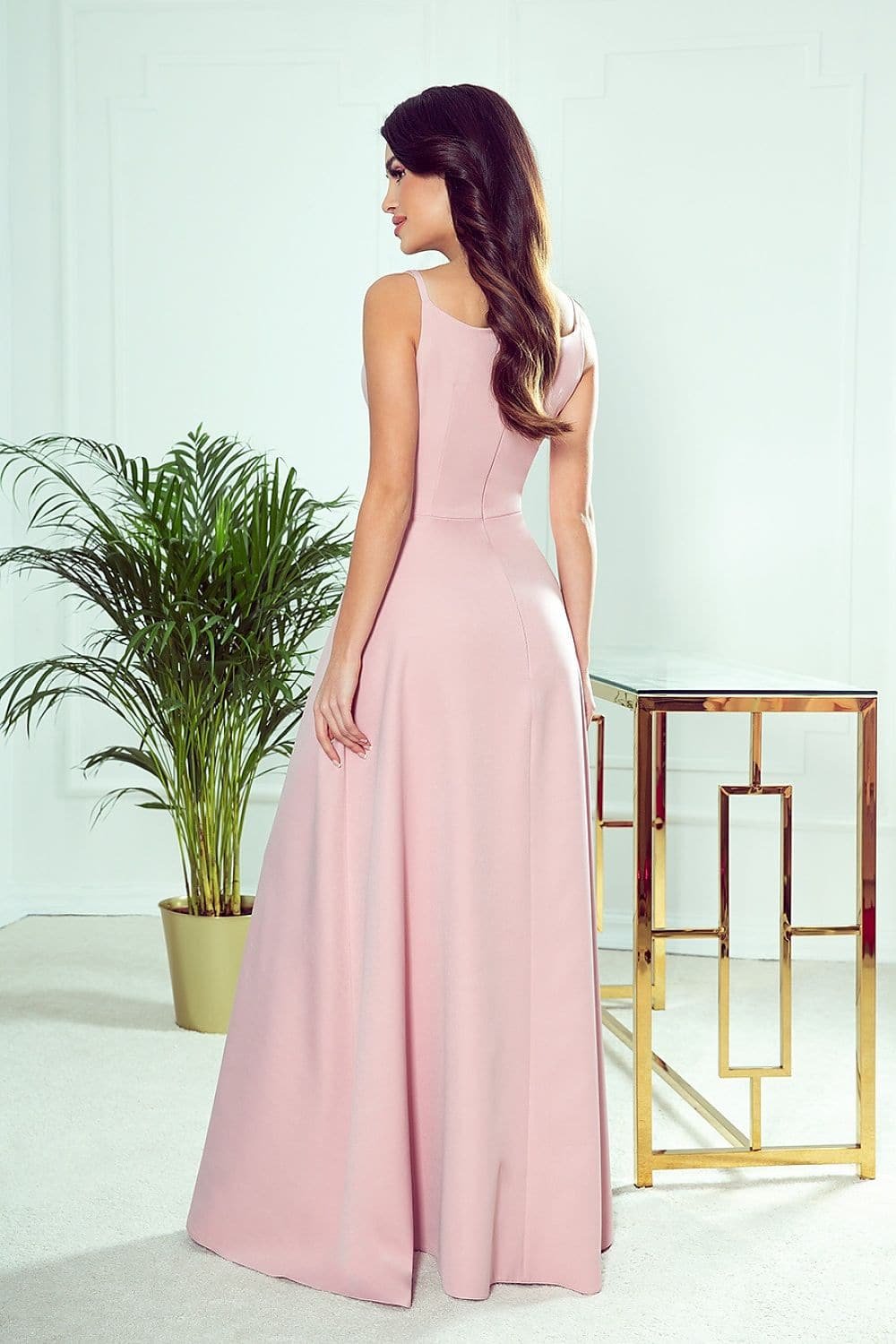Robe De Bal Chic Rose Poudre Longue 3