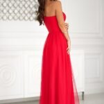 Robe De Bal Longue Fendue Haut Paillete 2