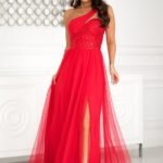Robe De Bal Longue Fendue Haut Paillete 3