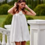 Robe De Cocktail Blanche Courte Dos Nu Blanc S M