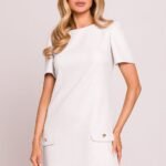 Robe De Cocktail Blanche Habillee Courte Chic Blanc S