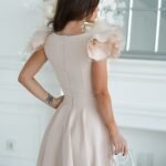Robe De Cocktail Chic Evasee Courte 2