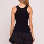 Robe De Cocktail Courte Noire Sexy Sans Manches