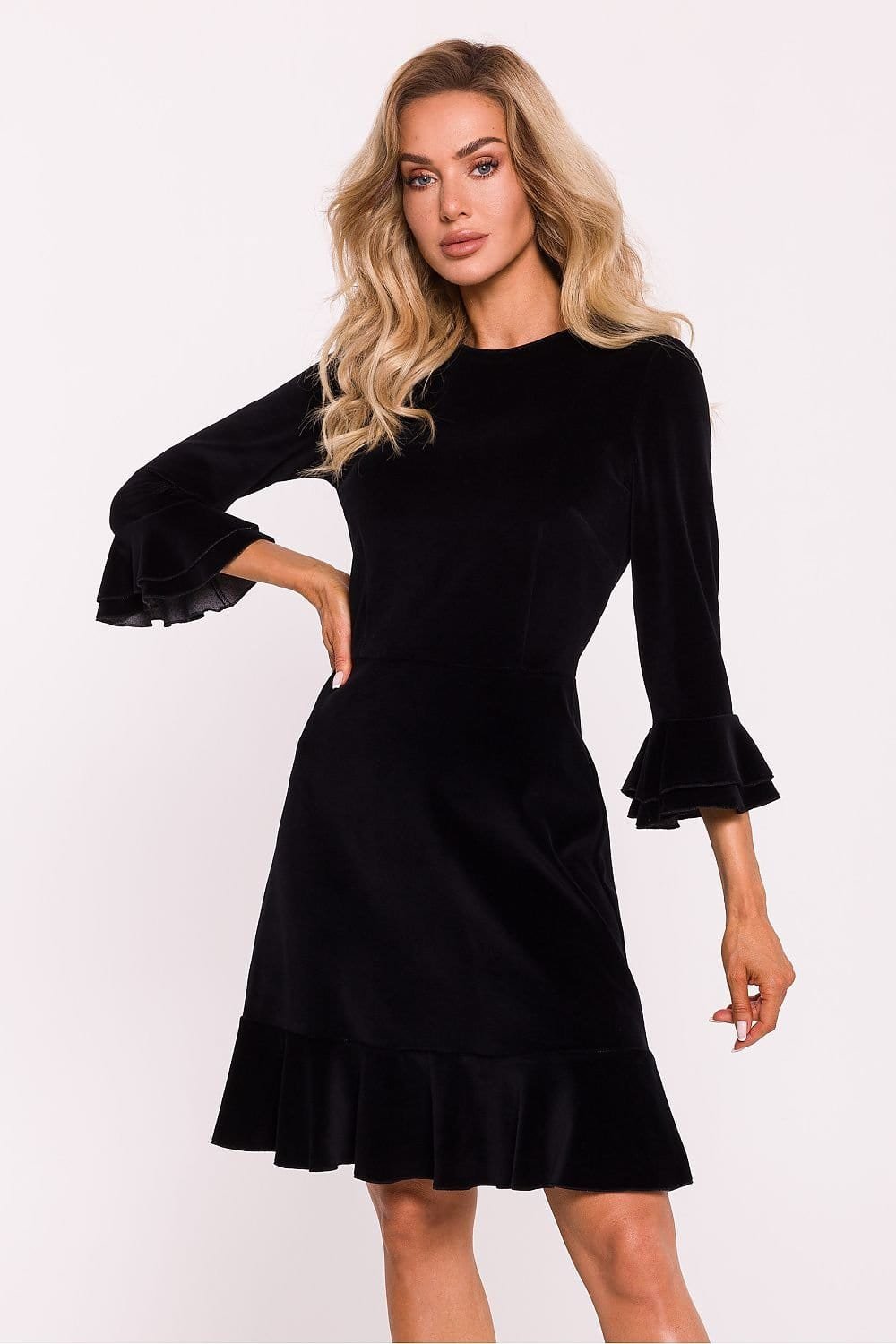 Robe De Cocktail En Velours Chic Noir S