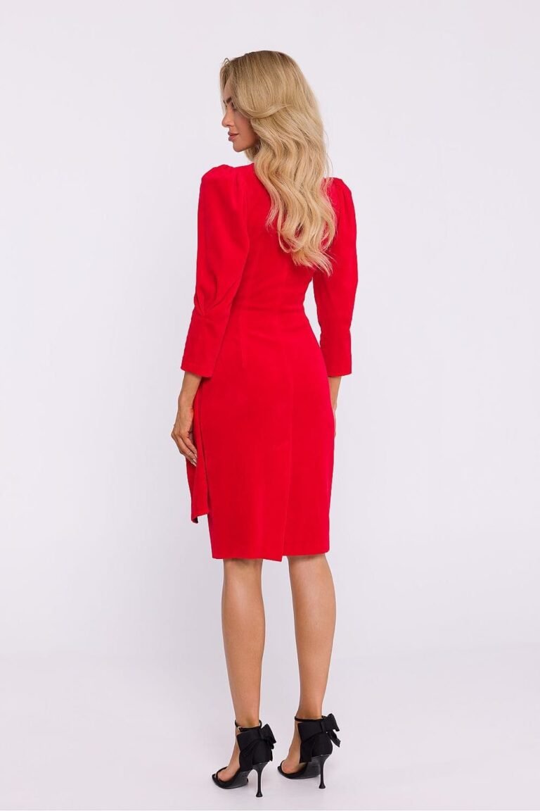 Robe De Cocktail En Velours Manches Longues 10