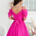 Robe De Cocktail Evasee En Tulle 2