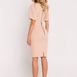 Robe De Cocktail Fourreau Manches Courtes 2