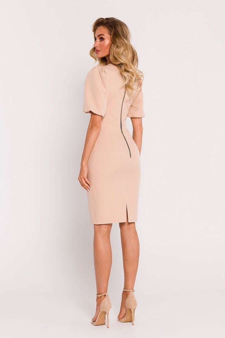 Robe De Cocktail Fourreau Manches Courtes 2