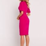 Robe De Cocktail Fourreau Manches Courtes 6