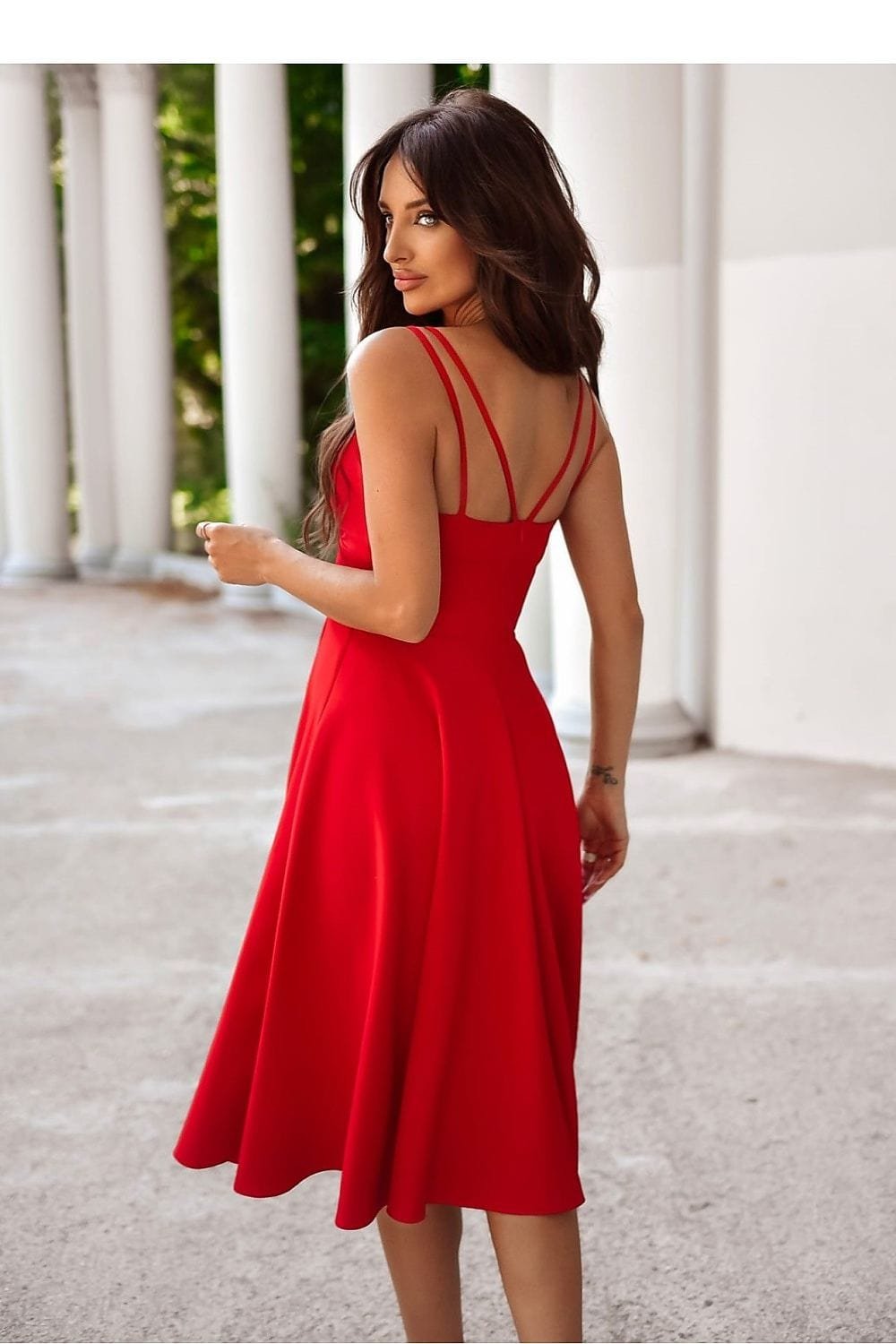 Robe De Cocktail Midi Chic Evasee 6