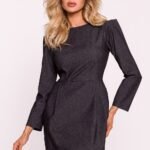 Robe De Cocktail Mini Manche Longue 4