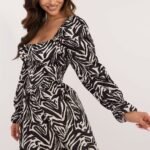 Robe De Cocktail Motif Zebre 2