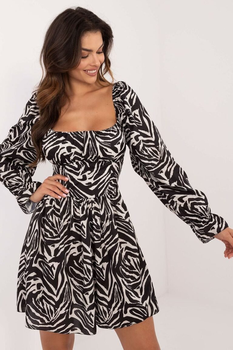 Robe De Cocktail Motif Zebre