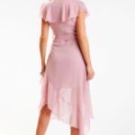 Robe De Demoiselle Dhonneur Rose Fluide 2