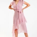 Robe De Demoiselle Dhonneur Rose Fluide S