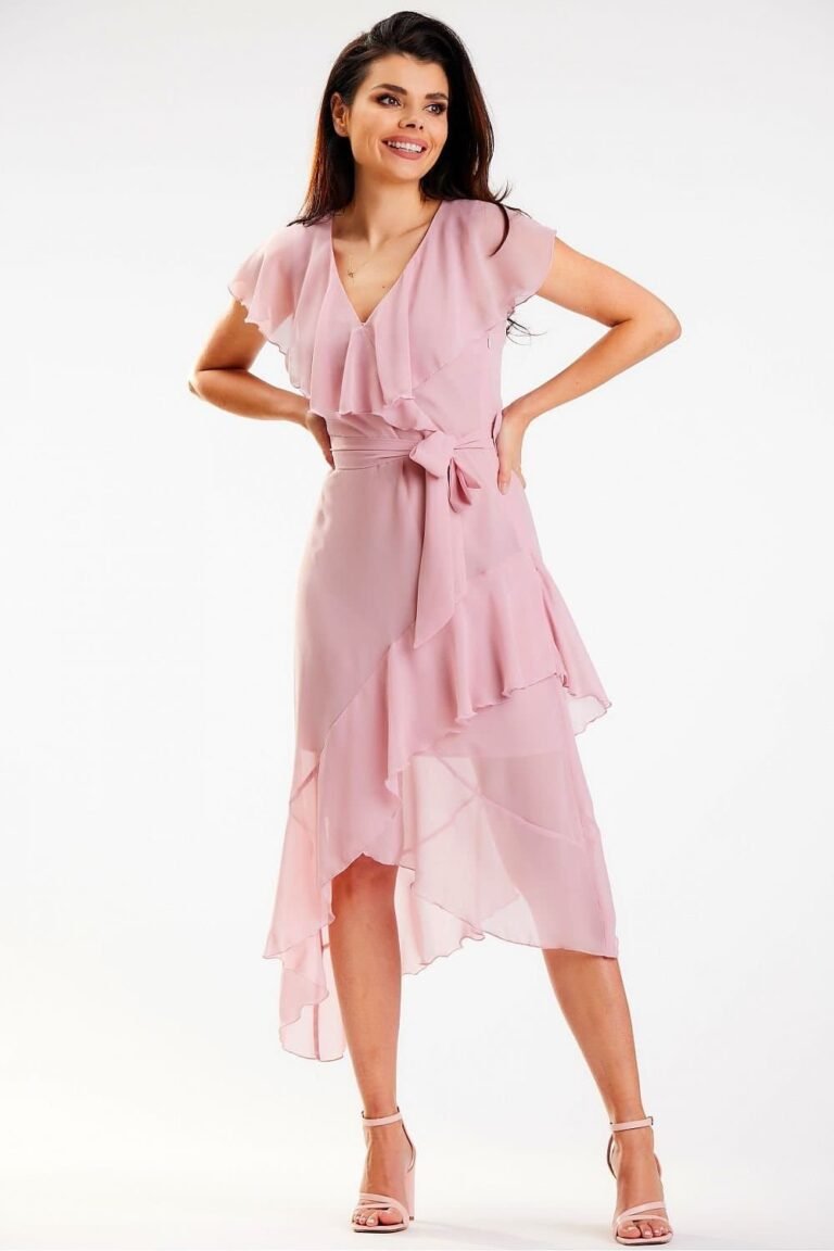 Robe De Demoiselle Dhonneur Rose Fluide S