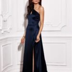 Robe De Gala Longue Fendue Haut Asymetrique