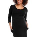 Robe De Grossesse Noire Courte 2